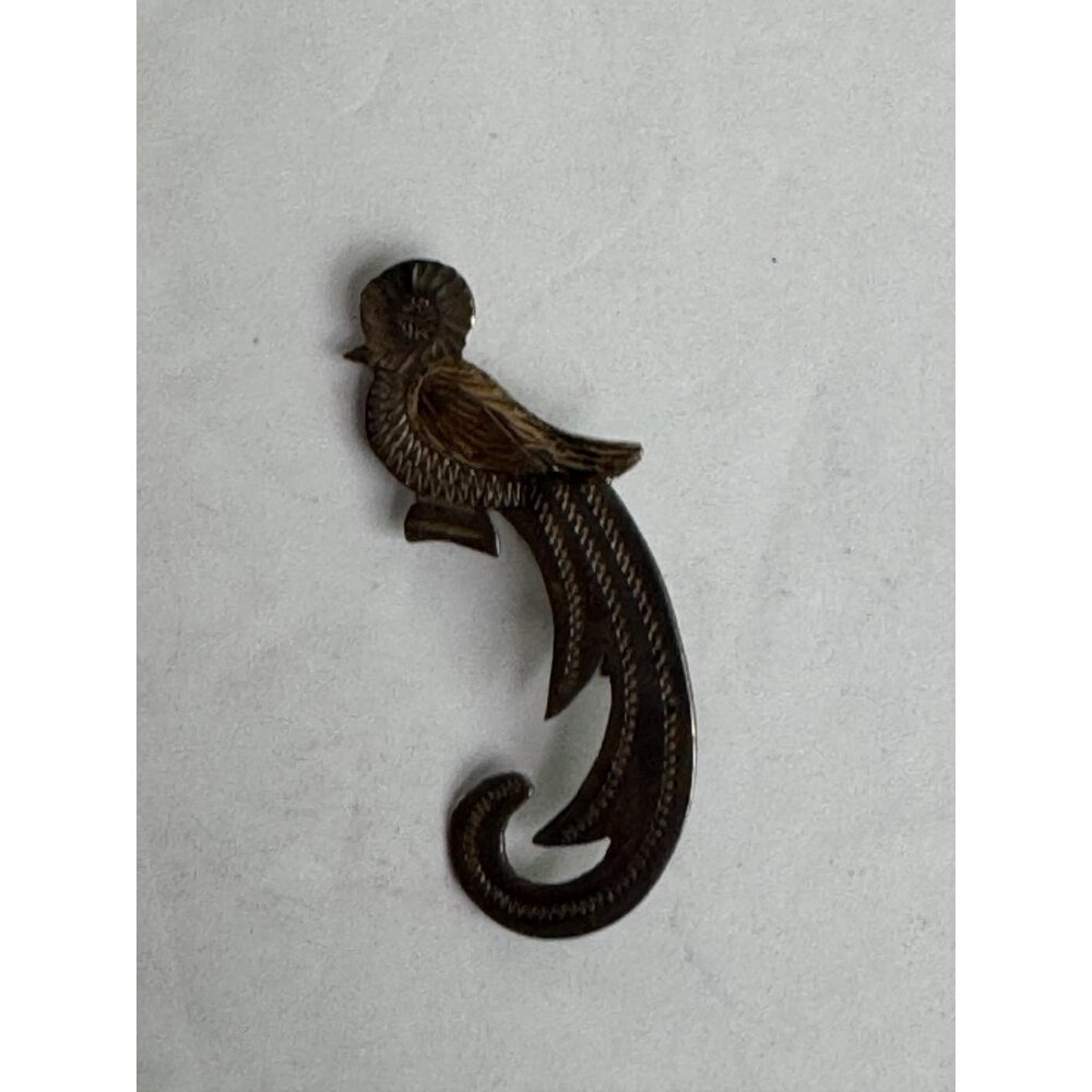 Vintage Sterling Silver Bird Brooch Pin Intricate Design 925 1 1/4" 1.25g - Picture 8 of 12